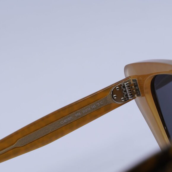 🕶️ New Celine CL40187I 99A Sunglasses - Cheetah Frame, Smoke Lenses - Picture 7 of 12